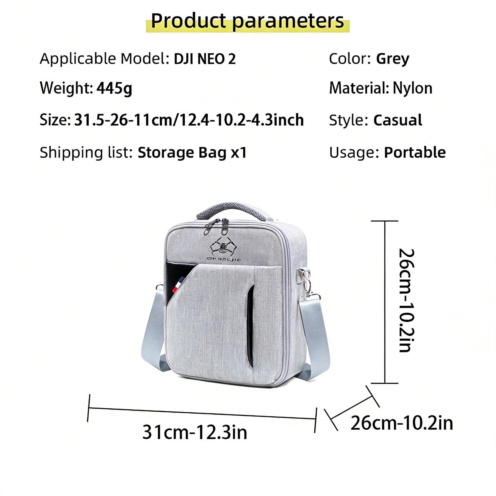 ZuruKin RCXB058 Shoulder Stora - Drone Battery Bag recension och pris