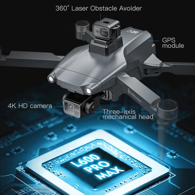 L600 PRO MAX GPS Drone Profess - Drone Battery Case recension och pris