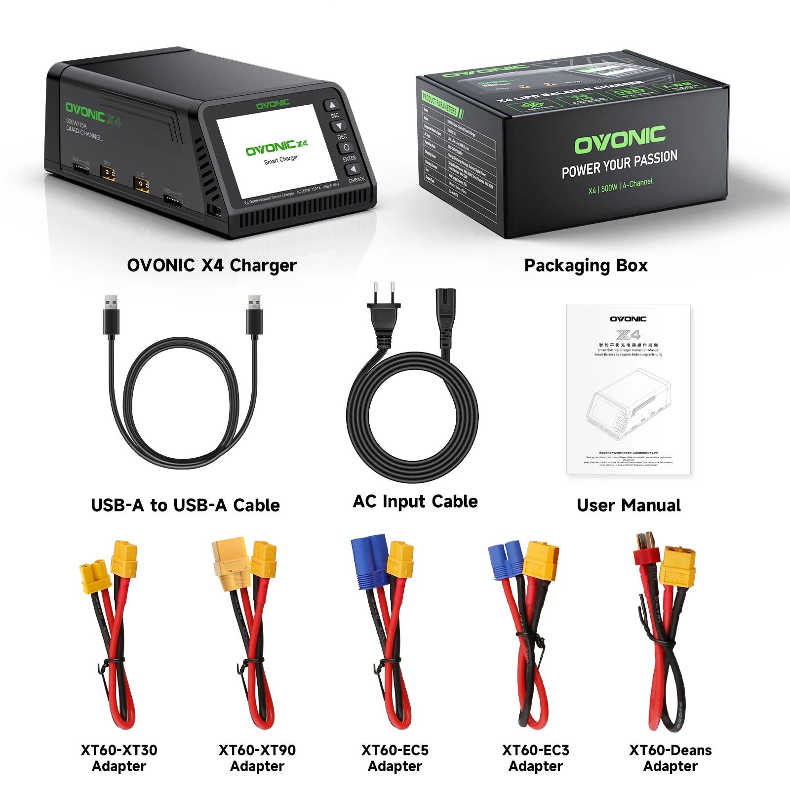 Ovonic X4 AC500W 4 Channel Sma - Drone Battery Smart recension och pris