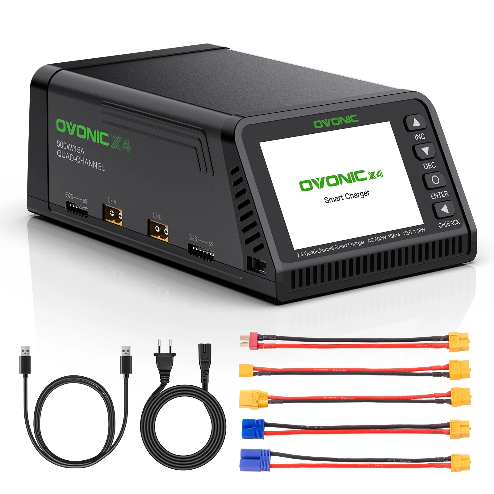 Ovonic X4 AC500W 4 Channel Sma - Drone Battery Smart recension och pris