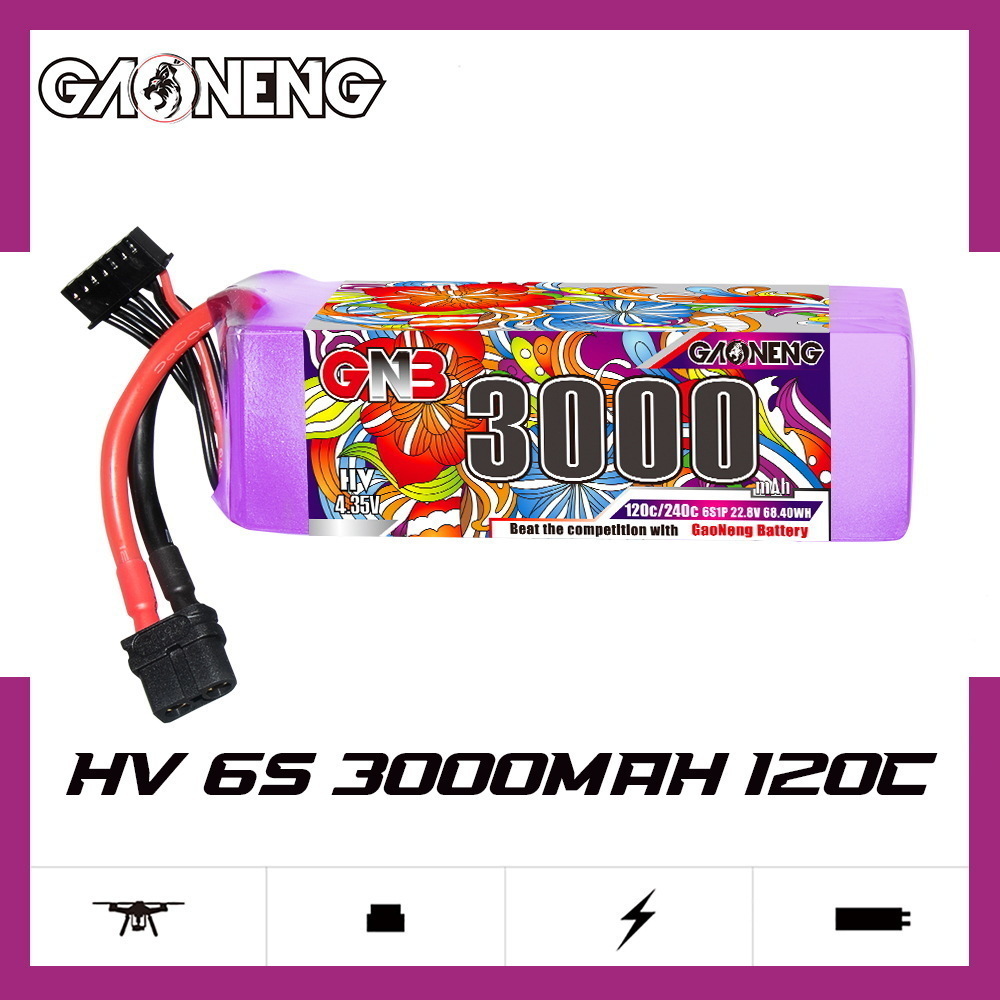 GNB Lipo Battery 6S 22.8V 3000 - Drone Battery Connector recension och pris