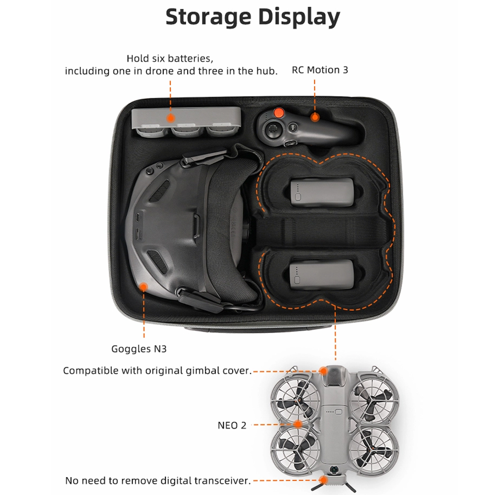 Sunnylife Portable Carrying Ca - Drone Battery Bag recension och pris